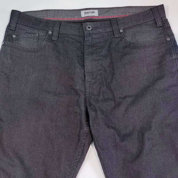 Kenneth Cole flat front business / casual dress pant dark grey men's size 36X30 - Picture 2 of 14